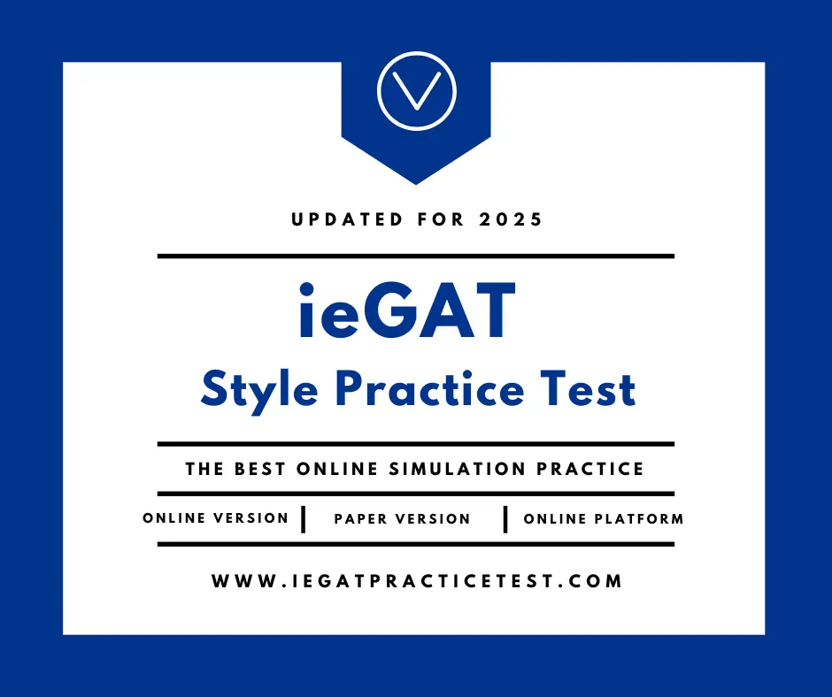 ieGAT Practice Test for the IE Admission Test - Online Tests